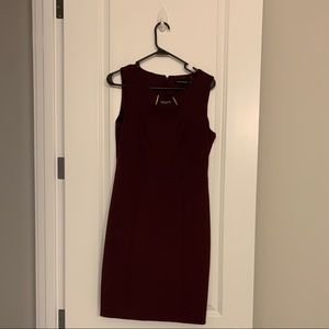 Ivanka Trump Gold Chain Plum Dress